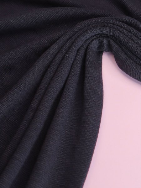 Merino Strick Jersey mit TENCEL™ - Miles - deep dark blue - MeetMilk