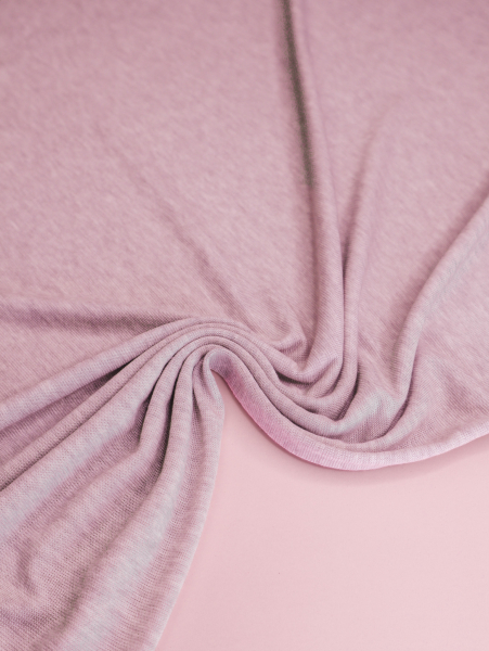 Merino Strick Jersey mit TENCEL™ - Miles - rose melange - MeetMilk