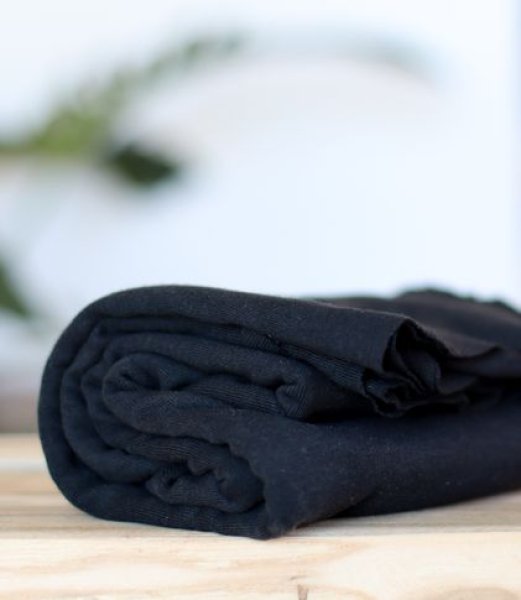 Fine Rib Jersey mit TENCEL™ - black - meetMilk