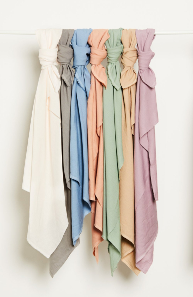 RESTSTÜCK 0,80m !!! - Leinen - Nisa softened - faded blue - Mind the Maker