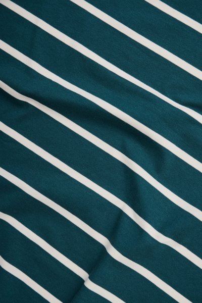RESTSTÜCK 0,60m !!! - Nova Stripe mit TENCEL™ Modal - pond/shell - meetMilk