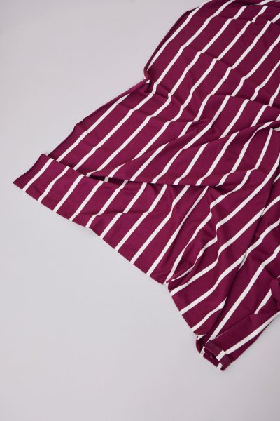 RESTSTÜCK 0,60m !!! - Nova Stripe mit TENCEL™ Modal - cherry/shell - meetMilk