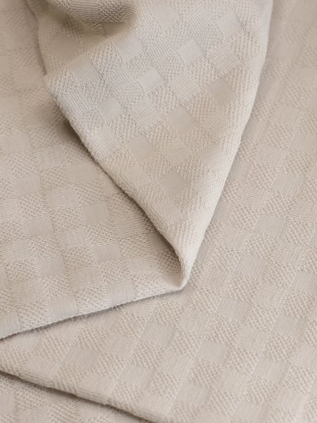 Bio Jacquard Jersey - Chess Knit - velvet fog - Mind the Maker