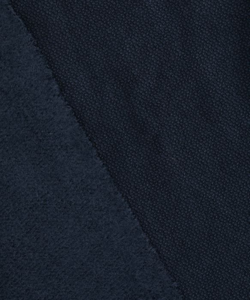 RESTSTÜCK 1,70m !!! - Bio Sweat - Woolen Fleece - indigo night - Mind the Maker