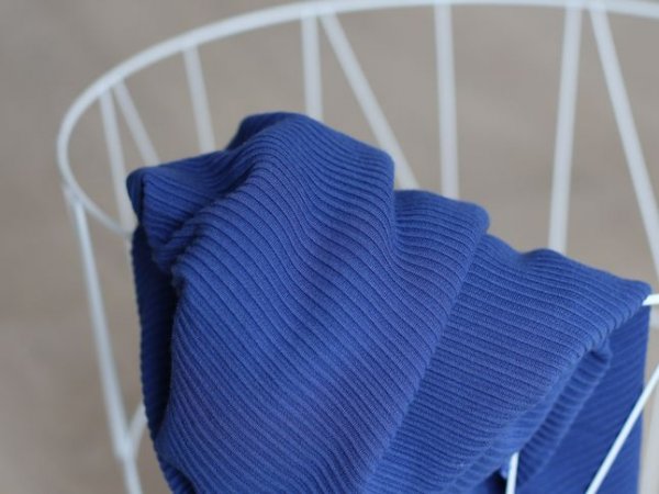 Self-Stripe Ottoman Knit mit LENZING™ ECOVERO™ Viskose - lapis - meetMilk