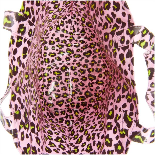 Shopper - Acid Leo - rosa/neongrün - 41x55x19cm