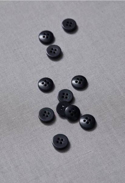 Knopf Corozo - Plain - 11 mm - dark navy - meetMilk
