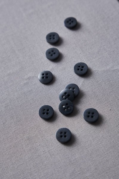 Knopf Corozo - Plain - 11 mm - dusty blue - meetMilk