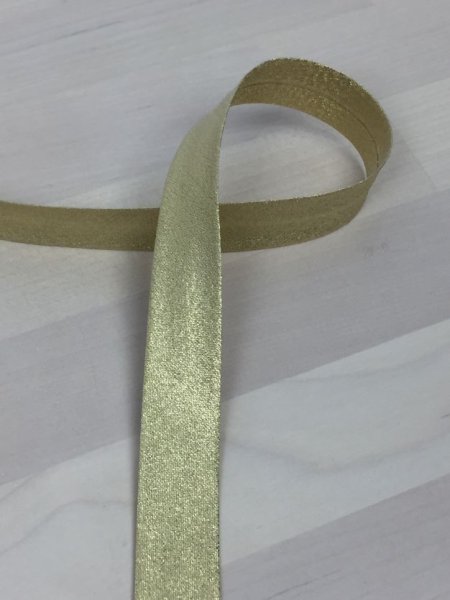 Schrägband - gold glitzer