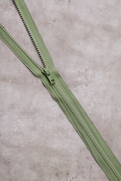 Reißverschluss - teilbar - 55 cm - olive - Mind the Maker