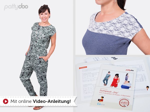 Papierschnittmuster - Joy - Jumpsuit- Damen - Pattydoo