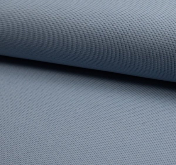 Strickjersey - Mini Waffel - dusty blue