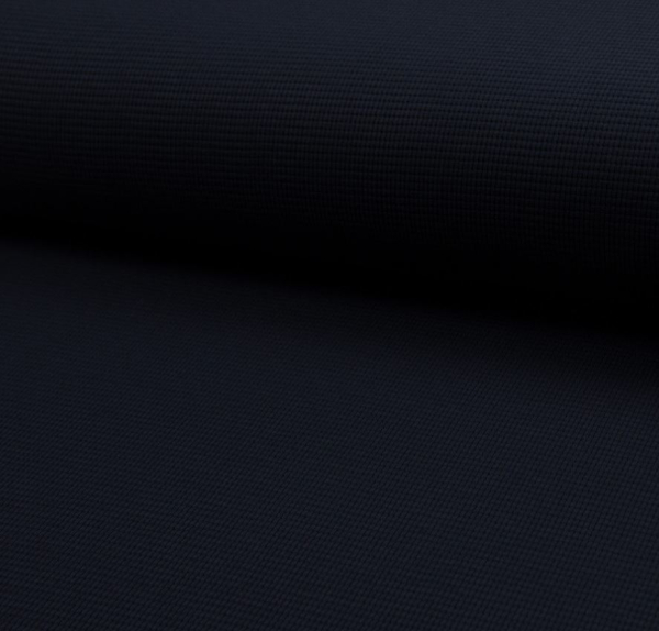 RESTSTÜCK 1,00m !!! - Strickjersey - Mini Waffel - navy