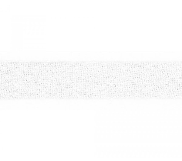 Schrägband - Musselin - 20mm - white