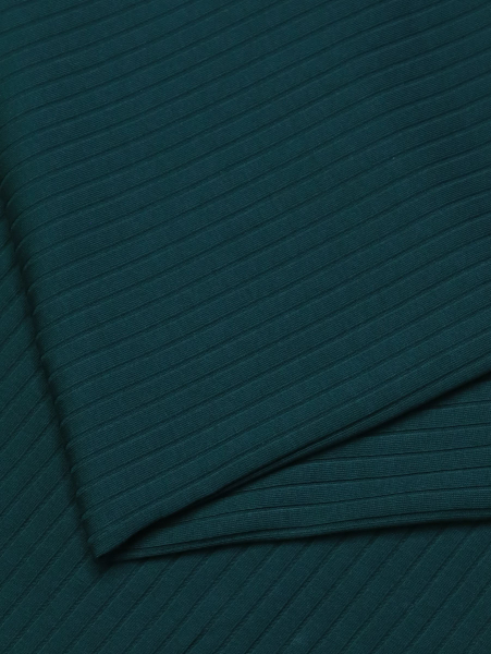 RESTSTÜCK 1,00m !!! - Bio Rib Jersey - Wide Derby - bottle green - Mind the Maker