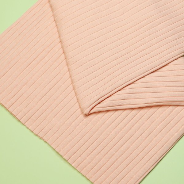 Bio Rib Jersey - Wide Derby - peach - Mind the Maker