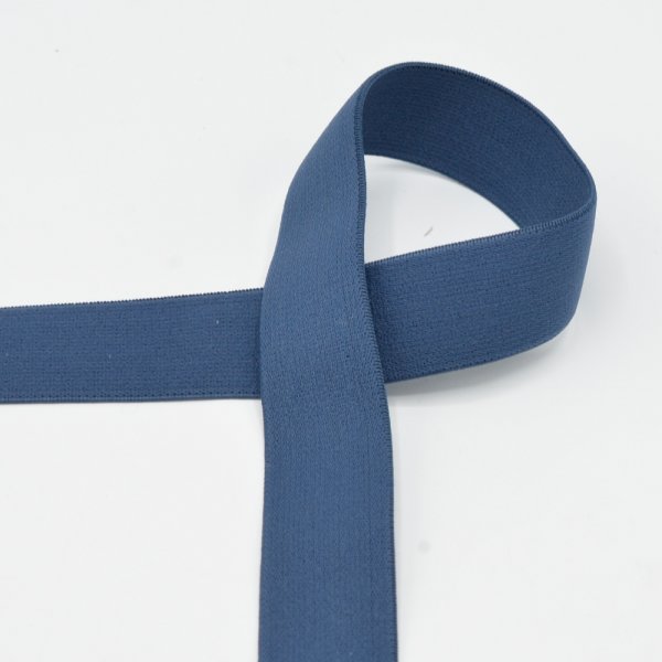 Gummiband - 25mm - uni - jeans