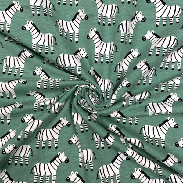 Bio Jersey - Zebra - mint