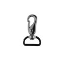 Karabinerhaken - 25mm - anthrazit
