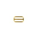 Leiterschnalle - Gurtverschieber - gold - 25mm