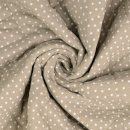 RESTSTÜCK 0,60m !!! - Musselin - Stepper - Sternchen - beige