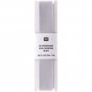 Baumwolle Schrägband - 3m - hellgrau - Rico Design