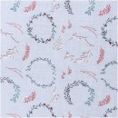Musselin - Kränze - hellblau - Nostalgic Christmas - Rico Design