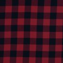 Baumwoll Flanell - Maverick - schwarz/rot - Swafing