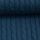 Zopfstrick - Sophie - uni jeansblau - Swafing