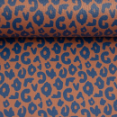 Kunstleder - Brush & Wild - Leo - terrakotta/blau - Swafing by Cherry Picking