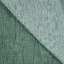 Doubleface Musselin - uni - mint/dusty mint