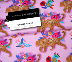 RESTSTÜCK 0,90m !!! - Funktionsstoff - Flower Track - rosa - Col. 33 - Performance - Hamburger Liebe - Albstoffe