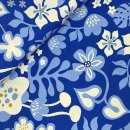 RESTSTÜCK 0,50m !!! - Bio Jersey - Fiori - Col. 03 - blau - Al Lago - Hamburger Liebe - Albstoffe