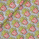 Bio Jersey - OMG Fries - Col. 02 - grau - Classic No. 1 - Hamburger Liebe - Albstoffe