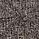 Sportjersey - bi-elastisch matt - Abstract Inca - black/sand