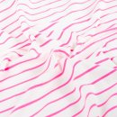 French Terry - Neon Stripes - neon pink/white
