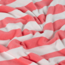Baumwoll Frottee Terry - Balance Stripes - pink