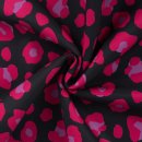 RESTSTÜCK 0,90m !!! - Softshell - Coloured Leopard - fuchsia