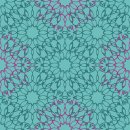 RESTSTÜCK 0,90m !!! - Viskose - Mandala - türkis