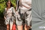 Baumwoll Popeline - stone washed - grey - Fibremood No. 34