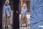 Baumwoll Popeline - stripes - blue/white - Fibremood No. 35