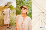 Leinen Musselin - uni - light beige meliert - Fibremood No. 39