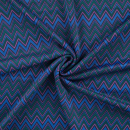 RESTSTÜCK 1,60m !!! - Viskose Jacquard Jersey - Viale - cyan