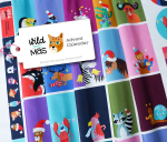 Bio Canvas - Panel - Advent Calender - Wild Xmas - Hamburger Liebe - Albstoffe