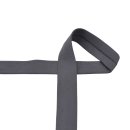 Jersey Schrägband - elastisch - 20mm - anthrazit