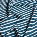 Badestoff Jersey - Stripes - marine
