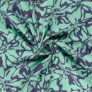 Musselin - Alenia - türkis/blau