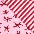 Doubleface Musselin/Baumwollstepper - Candid - rosa/bordeaux