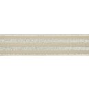 Gummiband - Streifen - Lurex silber - sand - 4cm