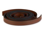 Lederriemen für Taschen - braun - 2er Set - 15mm x 2mm